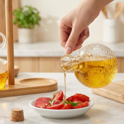 Glass Oil Dispenser 350 ml - 2 Pcs